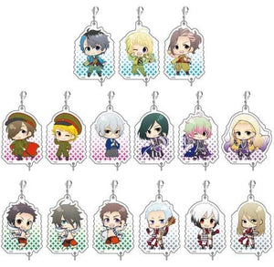 All 15 Types Set The Idolmaster SideM Puni Chara Connected Acrylic Keychain vol.3 Key Ring [USED]