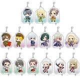 All 15 Types Set The Idolmaster SideM Puni Chara Connected Acrylic Keychain vol.3 Key Ring [USED]