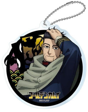 Hyakunosuke Ogata Golden Kamuy Cutout Series Trading Acrylic Key Chain Key Ring [USED]