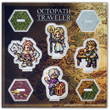 Left-Facing Ophiria Clement etc. Acrylic Stand Octopath Traveler Acrylic Stand [USED]