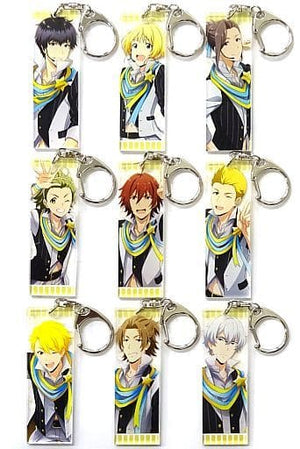 All 9 Types Set The Idolmaster SideM Trading Acrylic Stick Keychain ver.B Key Ring [USED]