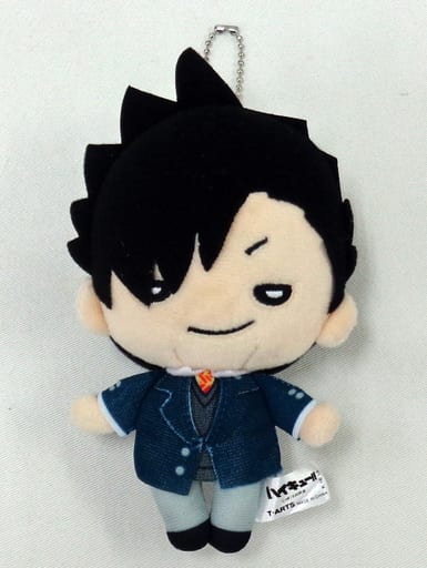 Tetsuro Kuroo Uniform Haikyu!! Nitotan Plush Toy with Ball Chain Jump Festa 2016 Limited Key Ring [USED]