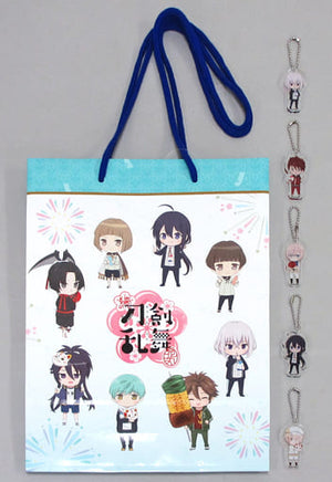 Zoku Touken Ranbu Hanamaru Four Seasons Collection Summer Trading Acrylic Key Chains B Set Special Event Hanamaru Matsuri! Limited with Original Shopping Bag Key Ring [USED]