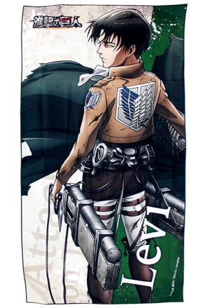 Levi Ackerman Attack on Titan: The Roar of Awakening Big! Microfiber Towel Rakuten Collection Prize B Towel [USED]