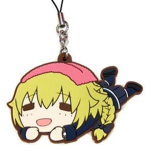 Ruler Plain Clothes Fate/Apocrypha Ichiban Kuji PART2 Mojishi Lease Poya Rubber Charm Prize K Key Ring [USED]