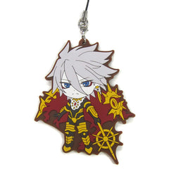 Lancer of Red Fate/Apocrypha Ichiban Kuji PART2 Kyun Chara Illustrations Rubber Charm Prize L Key Ring [USED]
