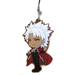 Shiro Kotomine Fate/Apocrypha Ichiban Kuji PART2 Kyun Chara Illustrations Rubber Charm Prize L Key Ring [USED]