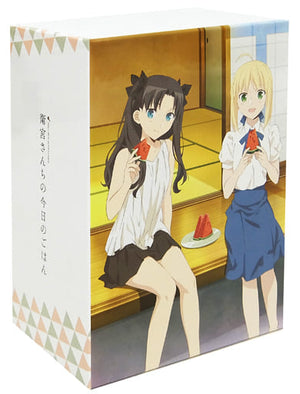 Saber & Rin Newly Drawn Whole Volume Storage BOX Blu-ray/DVD Today's Menu for the Emiya Family Sofmap Whole Volumes Purchase Bonus Storage BOX [USED]