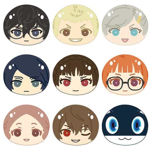 Futaba Sakura, etc. Persona 5 The Animation Omanjuu Niginigi Mascot All 9 Types Set Other-Goods [USED]
