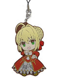 Saber B Fate/Extra Last Encore Ichiban Kuji Kyun Chara Illustrations Rubber Charm Prize Saber Key Ring [USED]