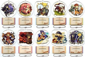 All 10 Types Set Tales of Vesperia Character Chronicle Trading Acrylic Stand Keychain Vol.1 Key Ring [USED]