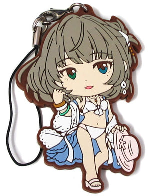 Takagaki Kaede THE iDOLM@STER Cinderella Girls Ichiban Kuji Intense Heat! Rubber Charm Kyun Chara Illustrations Prize E Key Ring [USED]