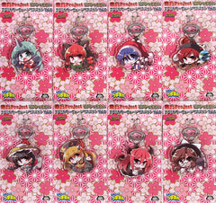 Aun Komano, etc. Toho Project UFO Tsumamare Acrylic Key Chain Mascot Vol.6 All 8 Types Set Key Ring [USED]