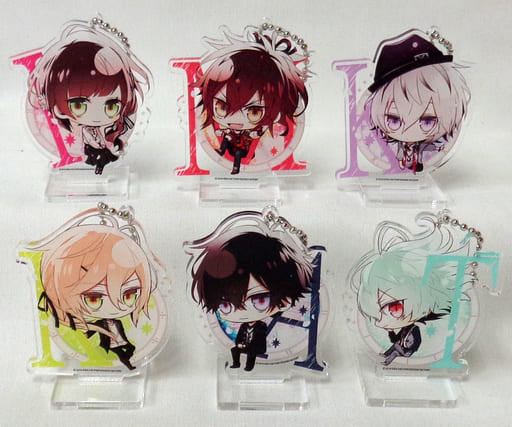 Collar x Malice -UnLimited- Newly Drawn Chibi Chara Acrylic Stand Keychain Stellaworth Limited PS Vita Edition Special Stella Set Bundled Benefits Set of 6 Key Ring [USED]