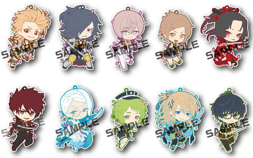 Odentamitsuyo, etc. Touken Ranbu ONLINE Toys Works Collection Niitengomu! 6th Round All 10 Types Set Key Ring [USED]