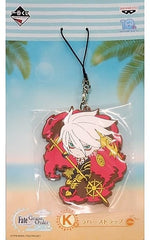 Lancer/Karna Fate/Grand Order Ichiban Kuji Natsuda! Mizugida! Kyun Chara Summer Part 1 Kyun Chara Illustrations Rubber Charm Prize K Key Ring [USED]