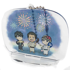 Toushirou Hijikata Sougo Okita Isao Kondou Gintama Season 5 Newly Drawn SD Acrylic Charm ANIPLEX+ Limited Blu-ray/DVD Vol.2 Purchase Bonus Charm [USED]