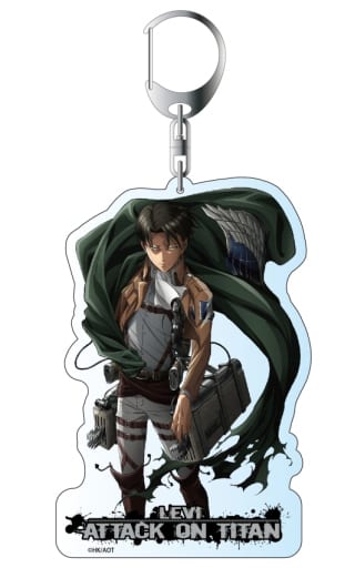 Levi Ackerman A Attack on Titan Deka Key Chain Key Ring [USED]