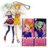 Arisugawa Otome & Todo Yurika Acrylic Badge Stand Keychain ver. 5th FES Aikatsu! Series 5th Festival !! Key Ring [USED]