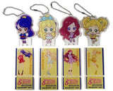 25th S4 Aikatsu! SD Set Acrylic Badge Stand Key Chain Ver. 5th Fes Aikatsu! Series 5th Festival!! Limited Key Ring [USED]