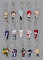 Kogarasumaru, etc. Zoku Touken Ranbu Hanamaru Four Seasons Collection Summer Trading Acrylic Key Chains Special Event Hanamaru Matsuri! Limited All 15 Types Set Key Ring [USED]