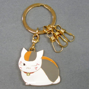 Nyanko-sensei Natsume's Book of Friends the Movie Metal Key Ring with Charm Loppi Limited Key Ring [USED]