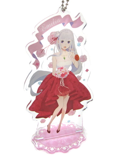 Emilia Birthday 2018 Ver. Re:ZERO -Starting Life in Another World- Re: Emilia's Birthday Life Starting From Zero 2018 in Shibuya Marui Limited Key Ring [USED]
