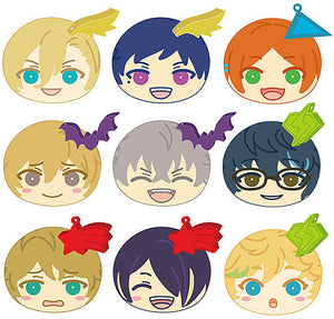 All 9 Type Set Ensemble Stars! Omaju Nigi Nigi Mascot Plus 5 Key Ring  [USED]