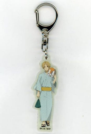 Natsume Takashi & Nyanko-Sensei Japanese Style Acrylic Keychain Natsume's Book of Friends the Movie: Ephemeral Bond Key Ring [USED]