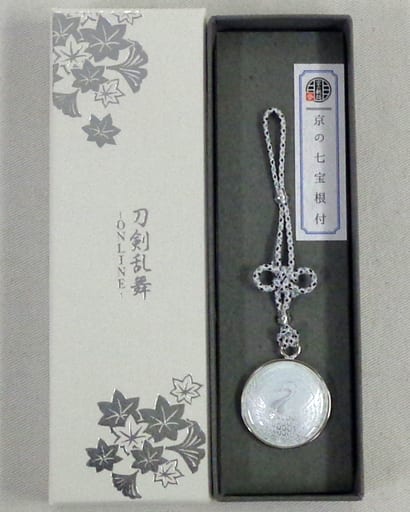 Tsurumaru Kuninaga Touken Ranbu ONLINE Cloisonne Netsuke of Kyoto Kyo no Kiseki Stamp Rally 3 Limited Key Ring [USED]