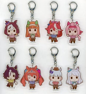 All 8 Types Set Uma Musume Pretty Derby x SWEETS PARADISE Trading Acrylic Keychain Key Ring [USED]