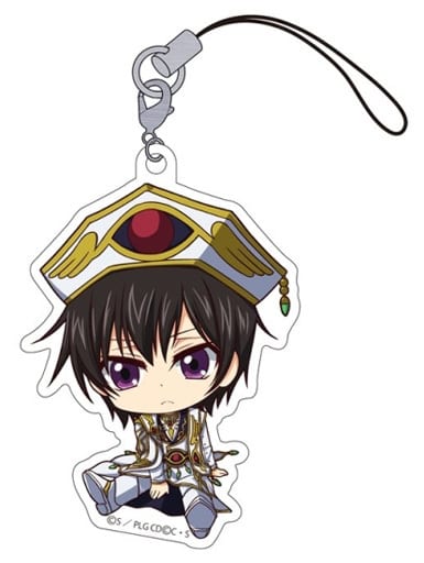 Lelouch Lamperouge Code Geass: Lelouch of the Rebellion III - Glorification Petanko Trading Acrylic Straps Key Ring [USED]