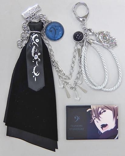 Ryunosuke Tsunashi IDOLiSH7 Heavenly Visitor Costume Design Bag Charms with Square Can Badge Nanairo Store Limited Charm [USED]