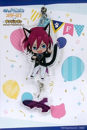 Saegusa Ibara Acrylic Keychain Ensemble Stars! In Nanja Town-Cat Festival- Key Ring [USED]