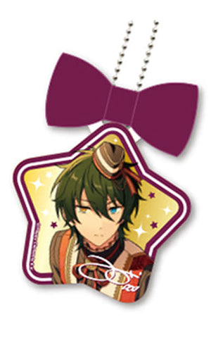 Mika Kagehira Ensemble Stars! Shiny Gold Acrylic Key Chain A box Key Ring [USED]