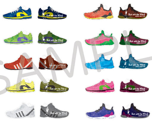 Kakeru Kurahara, etc. Run with the Wind Sneaker Key Chain All 10 Types Set Key Ring [USED]
