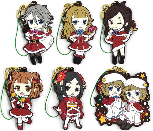 Ange, etc. Princess Principal Rubber Strap Collection Christmas Ver. @Dash Store Limited All 5 Types Set & Box Purchase Privilege Key Ring [USED]