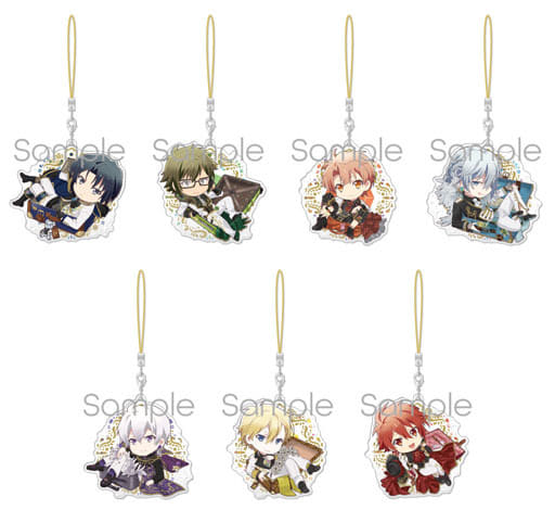 Iori Izumi, etc. IDOLiSH7 Chara-feuille Acrylic Strap Jewelry Box Ver.IDOLiSH7 All 7 Types Set Key Ring [USED]