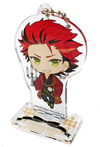 Kuro Kiryu Ensemble Stars! Trading Acrylic Stand Keychain Blood Banquet Ver. Group A animate cafe Limited Key Ring [USED]
