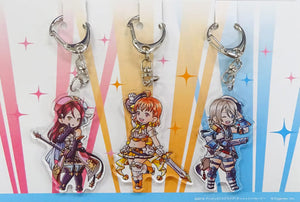 Ninensei Ac Key Set 3 Set Granblue Fantasy x Love Live! Sunshine!! Key Ring [USED]