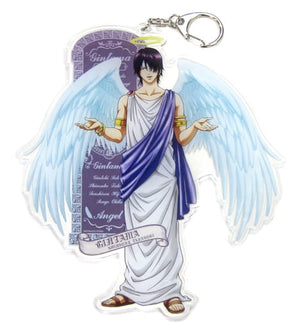 Shinsuke Takasugi Angel Ver. Gintama Big Acrylic Key Chain Jump Festa 2019 Limited Key Ring [USED]