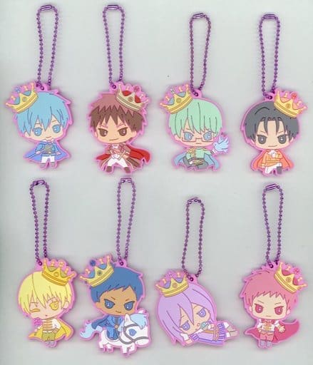 Tetsuya Kuroko, etc. Kuroko's Basketball Capsule Rubber Mascot Jump Festa 2019 Ver. All 8 Types Set Key Ring [USED]
