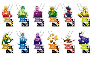 All 12 Types Set Golden Wind Stand Mini Acrylic Keychain Key Ring [USED]