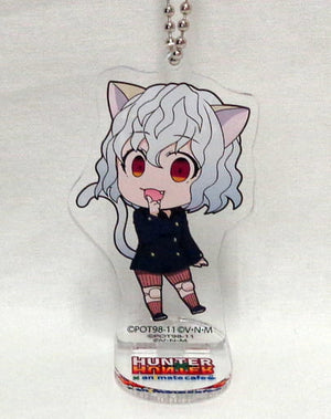 Neferpitou HUNTER x HUNTER Trading Acrylic Stand Keychain Animatecafe Vol.4 Chimera Ant Edition Limited Key Ring [USED]