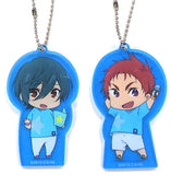 Shiina Asahi & Kirishima Ikuya Acrylic Keychain Set 2 Set High Speed! Free! Starting Days Iwatobi Junior High School Swimming Club Record Meeting Thank You Party Key Ring [USED]