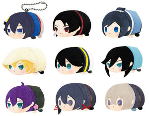 All 9 Types Set Touken Ranbu -ONLINE- Mochi Mochi Mascot Mini Key Ring [USED]