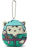 Roronoa Zoro One Piece Manekimochi Cat Mascot Charm Key Ring [USED]