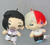 Todoroki Shoto & Yaoorozu Momo Private Costume Nitotan Plush With Ball Chain Set My Hero Academia Key Ring [USED]