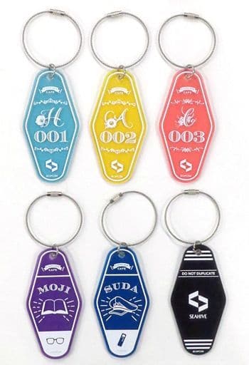 Haruto, etc. Capcom Cafe X Toraware no Palm Refrain Motel Keychain Capcom Cafe Limited All 6 Types Set Key Ring [USED]