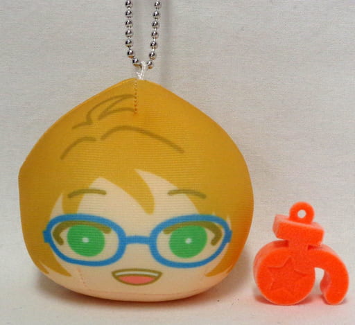 Makoto Yuuki Smile Ver. Ensemble Stars! Omanju Nigi Nigi Mascot Plus Part 1 Bunkyodo & Animega Limited Box Purchase Privilege Key Ring [USED]